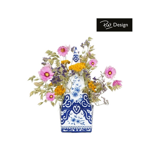 [FLB50-TV] Letterbox DIY Tulip Vase - Delft Blue