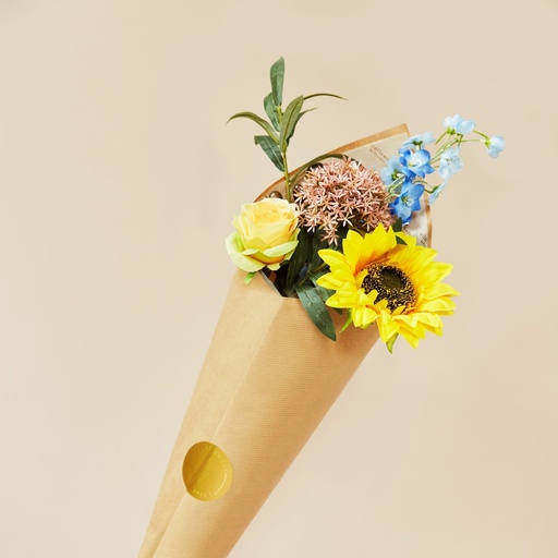 [BS-5P-SS] Bouquet Silk Flowers - Sunshine - 5 Flowers