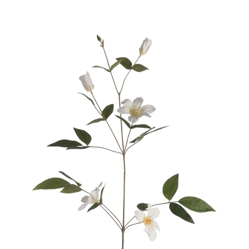 [G6145340] Clematis Artificial L82cm White 