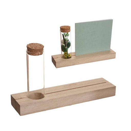 [29622] Wood thank you with tube, 20x5x2cm