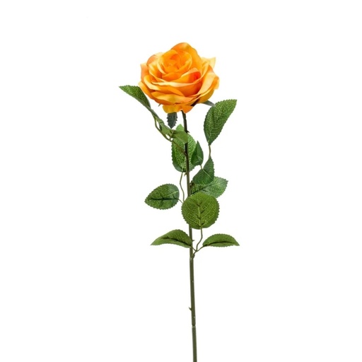 [425671] Rose marleen Artificial spray yellow 63cm