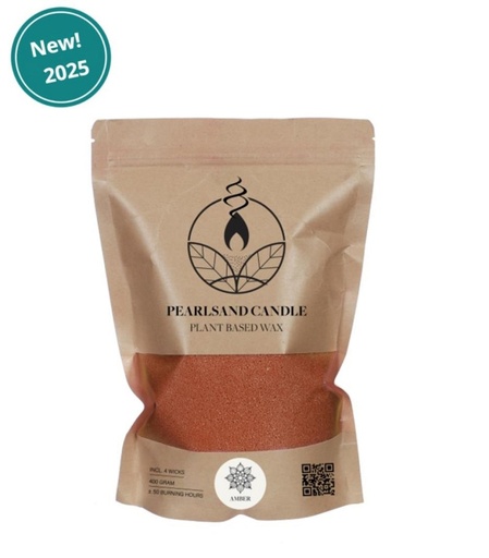 [32919] Pearlsand scented candle 400gr amber