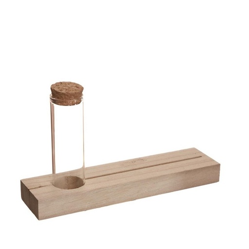 [29622] Wood thank you with tube, 20x5x2cm