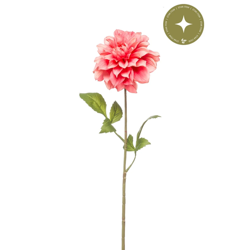 [431490] Dahlia Artificial spray coral 72cm