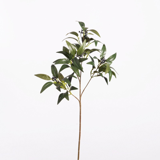 [O74­LV30387­GRN] Ruscus Artificial with berry L57cm Groen