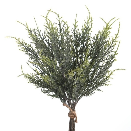 [G6137949] Cypres Bouquet Artificial L38cm Frost
