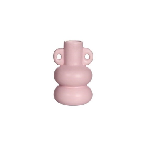 [38043] Chubby vaas - kaarsenhouder Ø7,6xh12cm roze