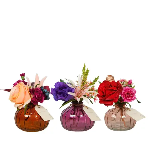 [AFB70-TR] Artificial flowers in Bottle - Terra