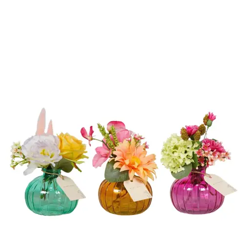 [AFB70-PS] Artificial flowers in Bottle - Pastel