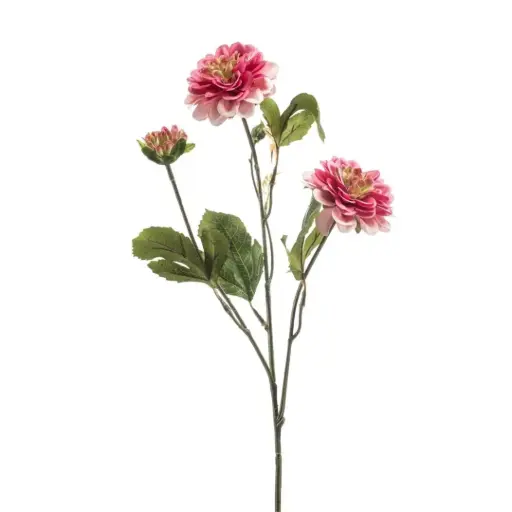 [435799] Dahlia Artificial spray x3 tt pink 60cm