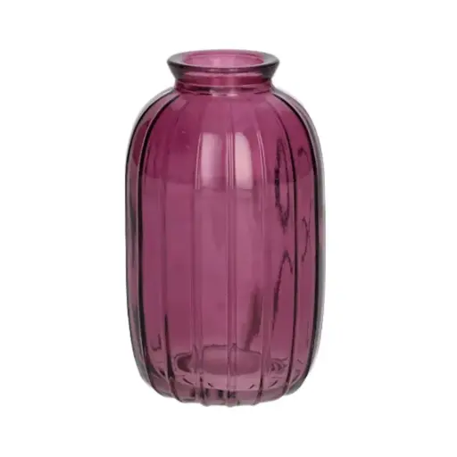 [666633100] Bottle Carmen Transparent Aubergine Medium 12cm