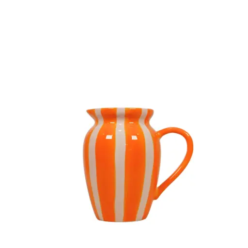 [VSOR-STRIPE] Vase Stripe 18x18cm - Orange