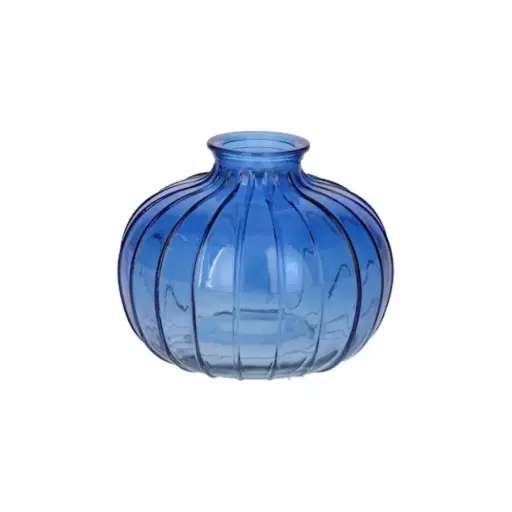[666117000] Bottle Carmen Round Cobalt Blue 8.5cm