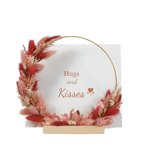 Flowerhoop round - Rosewood