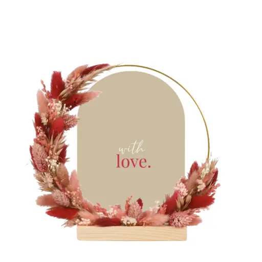 Flowerhoop round - Rosewood