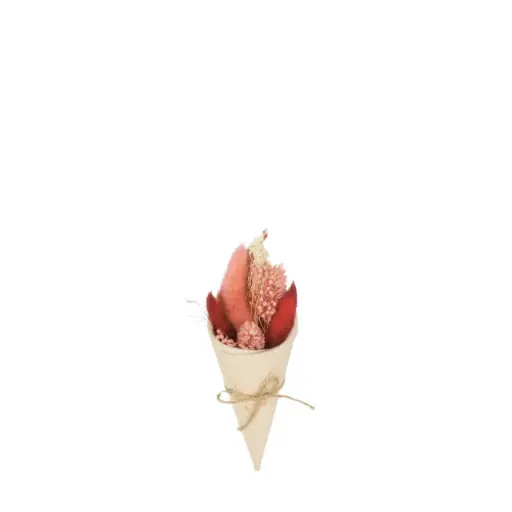 [FLR944415] Mini Cone Bouquet 15cm - Rosewood 