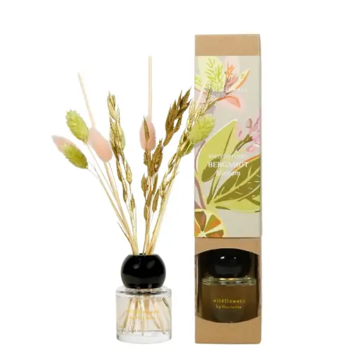 [HF70-RD-BB] Reed Diffuser with Dried Flowers 50ML - Bergamot Blossom
