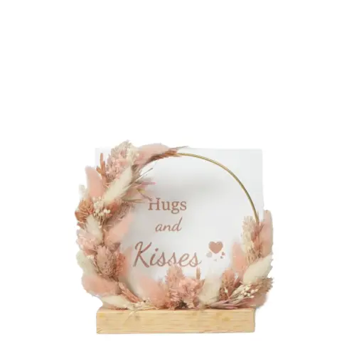 Flowerhoop round - Blush
