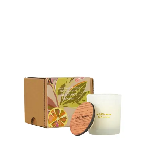 [HF70-SC-BB] Scented Soy Wax Candle in Glass - Bergamot Blossom