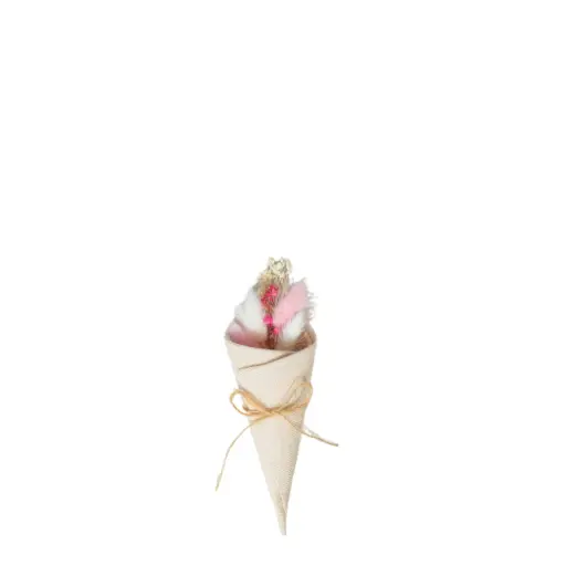[FLR928415] Mini Cone Bouquet 15cm - Blush