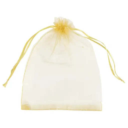 [or4153] Gold Organza Bag 15x20