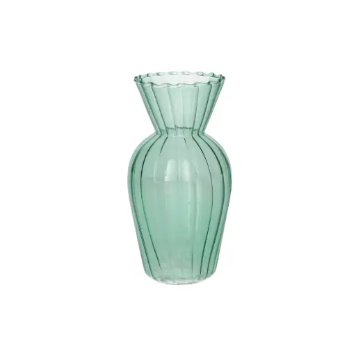 [6652952200] VASE SWIRL HEMLOCK (GREEN) 7,4x14 cm
