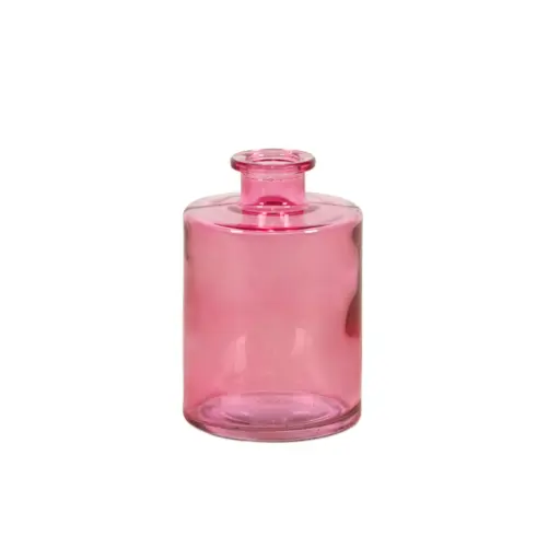 [42469] Vase Inky transparent fuchsia Glass – H11 x D7 cm