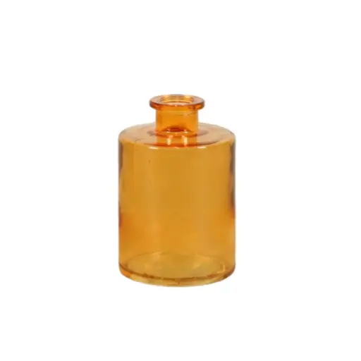 [42466] Vase Inky transparent Orange Glass – H11 x D7 cm