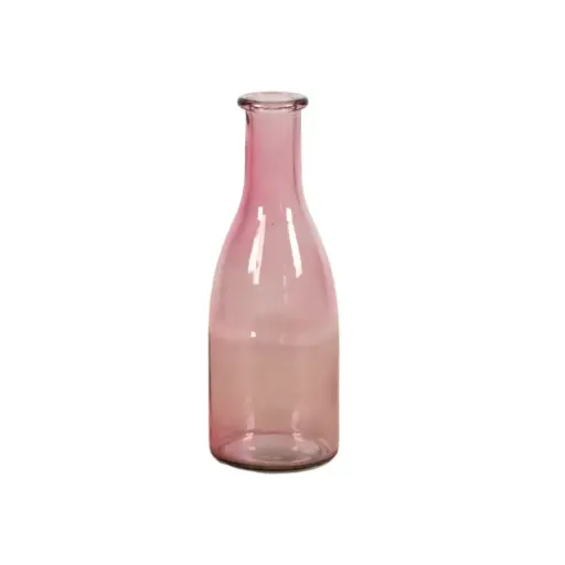 [57901703] Vase Moroni glass Pink transparant - D6,5xH18